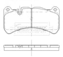 Borg & Beck Front Brake Pad Set - BBP2477 fits Mer. CLK 55,63 AMG(C219)4/06-