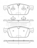 Borg & Beck Front Brake Pad Set -BBP2530
