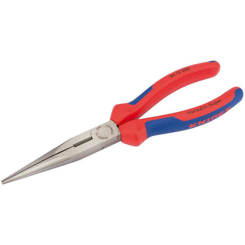 Knipex 26 12 200 SBE 200mm Long Nose Pliers with Heavy Duty Handles