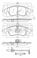 Borg & Beck Front Brake Pad Set -BBP2565
