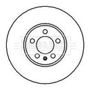 Borg & Beck Brake Disc Pair  - BBD5060 fits VW Passat 2.8 VR6 93-