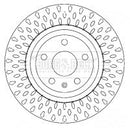 Borg & Beck Brake Disc Pair  - BBD4626 fits Audi TT 3.2 Quattro 07-