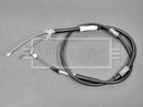 Borg & Beck Brake Cable- LH Rear - BKB1733 fits Toyota Corolla 1.3 EE101 92-97