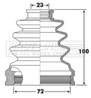 First Line Cv Joint Boot Kit  - FCB6298 fits Nissan Primera III