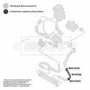 Borg & Beck Turbo Hose  - BTH1396 fits GM Corsa 1.3DTH 07-