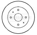 Borg & Beck Brake Disc Pair  - BBD4145 fits Daihatsu Sirion 98-05
