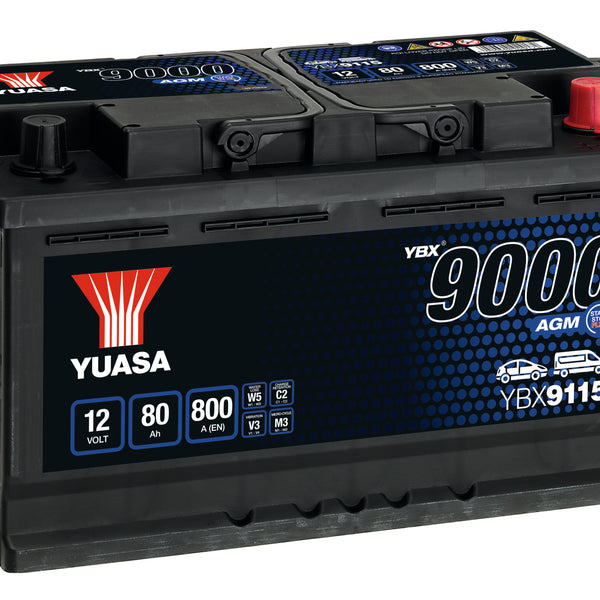 Yuasa Ybx9115Agm Start Stop Plus Battery