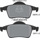 Volvo, Brake Pad Set - Textar 2307602