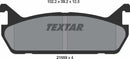 Textar Brake Pad Set - 2155901