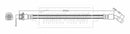 Borg & Beck Brake Hose  - BBH7980 fits Isuzu Elf(NKR8,NKQ8)