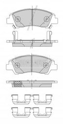 Borg & Beck Front Brake Pad Set -BBP2484