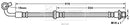 Borg & Beck Brake Hose  - BBH7600 fits Honda CR-V 07-