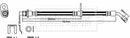 Borg & Beck Brake Hose  - BBH8511 fits HONDA Accord 2.0i 09/08-
