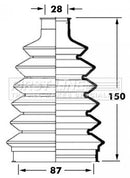 First Line Cv Joint Boot Kit  - FCB6023 fits Mitsubishi Shogun, L200