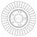 Borg & Beck Brake Disc Pair  - BBD4481 fits Mits. Outlander 2.0 4wd 06/03-