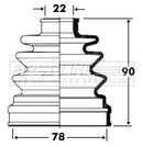First Line Cv Joint Boot Kit Part No -FCB2809