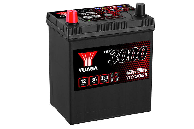 Yuasa YBX3055 - 3055 SMF Battery - 4 Year Warranty