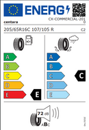 Centara 205 65 16 107R Commercial tyre