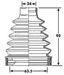 Borg & Beck Cv Joint Boot Kit Part No -BCB6201