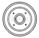 Borg & Beck Brake Drum (Single) - BBR7085 fits Vauxhall Corsa 93-00