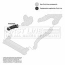 First Line Turbo Hose  - FTH1704 fits BMW E90,E91,E92,E93