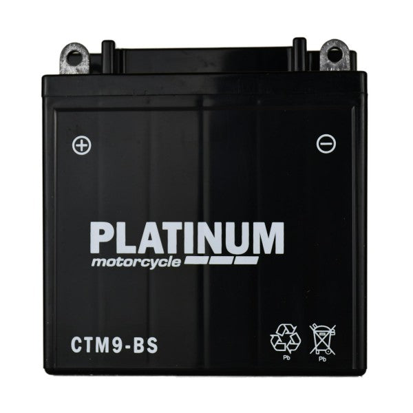 Platinum Motorcycle Battery - MF AGM 9Ah 110Cca WC