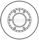 Borg & Beck Brake Disc Pair  - BBD4793 fits Ford Ranger 2.5TD 06-