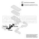First Line Air Filter Hose  - FTH1453 fits PSA,Ford,Toyota 1.4 HDi