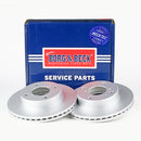 Borg & Beck Brake Disc Pair  - BBD4787 fits Nissan Pixo, Suzuki Alto 09-