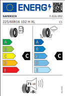 Saferich 225 60 16 102H FRC16 tyre