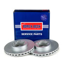 Borg & Beck Brake Disc Pair  - BBD4562 fits Ford Transit 330.350 06-