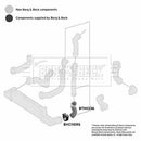 Borg & Beck Turbo Hose  - BTH1336 fits Mercedes 210 E220 CDi 95-03
