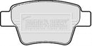 Borg & Beck Rear Brake Pad Set - BBP1983 fits Peugeot 207/cc 1.6 06-