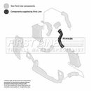 First Line Turbo Hose  - FTH1626 fits VAG A4 2.0