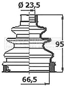 First Line Cv Joint Boot Kit  - FCB6388 fits Toyota Avensis III