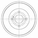 Borg & Beck Brake Drum (Single) - BBR7270 fits Ford B-Max 10/12-