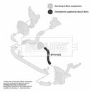 Borg & Beck Turbo Hose  - BTH1423 fits VAG A6 2.0TDi 05-08