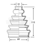 Borg & Beck Cv Joint Boot Kit Part No -BCB2789