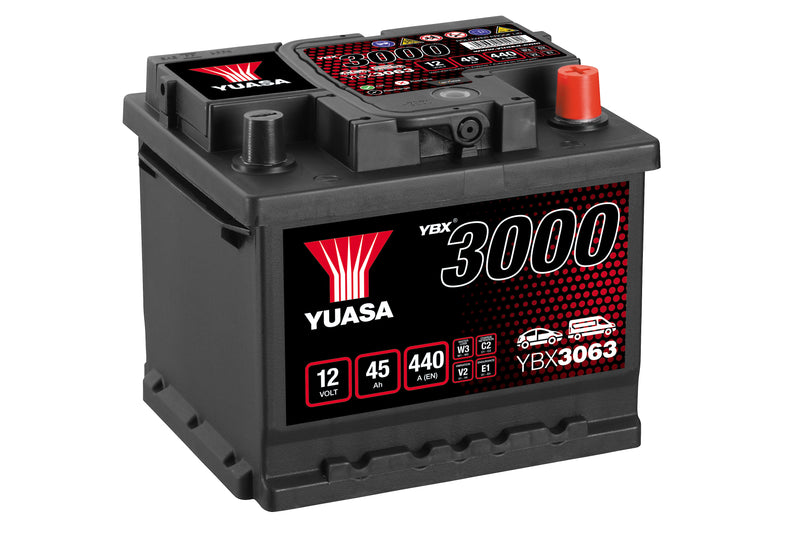 Yuasa YBX3063 - 3063 SMF Battery - 4 Year Warranty