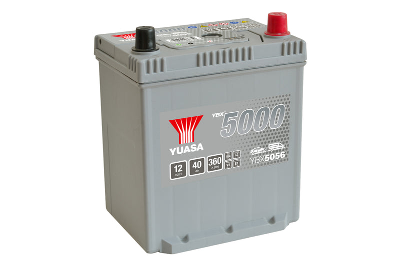 Yuasa YBX5056 - 5056 Silver High Performance SMF Battery - 5 Year Warranty