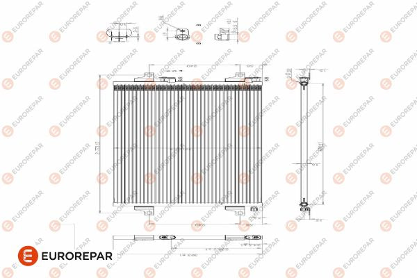 Eurorepar Air Conditioning Condenser - 1610160880