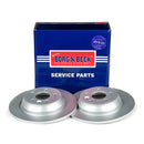 Borg & Beck Brake Disc Pair  - BBD4587 fits Ford Galaxy/S-Max 06-