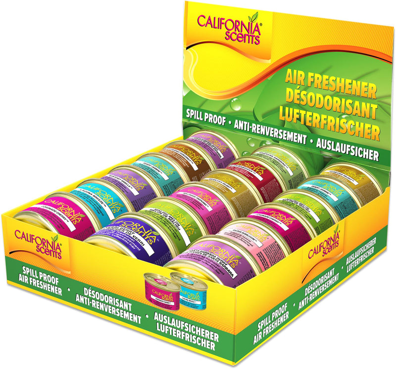 California Scents Assorted Air Freshener Display Pack of 18