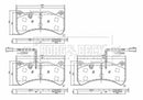 Borg & Beck Brake Pad Set Front - BBP2669 fits Giulia 2.9 10/15-