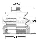 First Line Cv Joint Boot Kit  - FCB6311 fits Hyundai I30