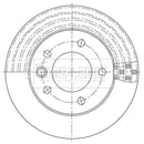 Borg & Beck Brake Disc Single  - BBD5954S fits Mercedes Sprinter 00-06