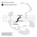 First Line Turbo Hose  - FTH1723 fits VAG A4, A6 1.9D 01-05