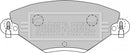 Borg & Beck Brake Pad Set -  BBP1722 fits Citroen C5 2.0,2.0HDi 2001-