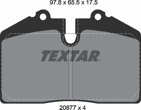 Textar Brake Pad Set - 2087708