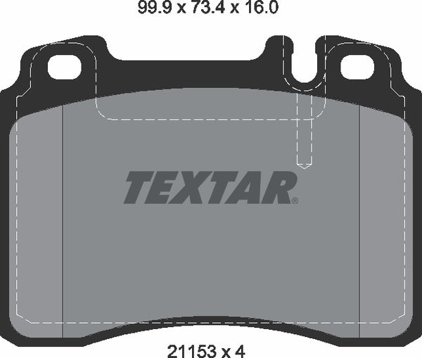 Textar Brake Pad Set - 2115305